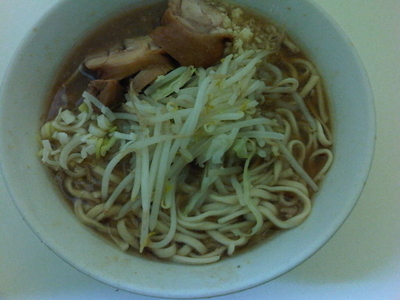 「とりそば ニンニク (500円)」@ラーメン二郎 西台駅前店の写真