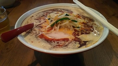 「ボウボウラーメン赤３辛＝750円！」@ボウボウラーメンたかやまの写真