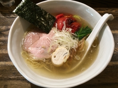 「塩ラーメン　焼きトマト　￥880」@RAMEN CiQUEの写真