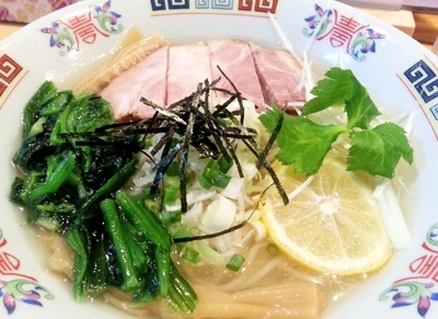 「冷やしラーメン　塩」@らぁめん 赤星の写真