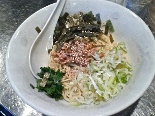 「冷やし隠玉納豆麺（￥650)」@さんじの写真