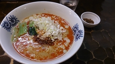 「【限定】濃厚鶏坦々蕎麦」@特級鶏蕎麦 龍介の写真