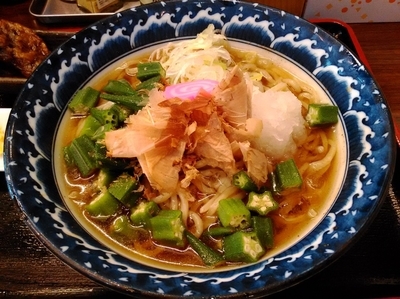 「ちゅら塩ラーメンラリー限定 ちゅら塩 冷やしオクラーメン」@三竹製麺所の写真