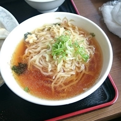 「手作り焼き餃子セットのラーメン @750円」@豊楽園の写真