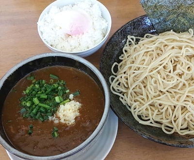 「【真夏の一杯】スタミナ大蒜カレーつけ麺A1,100円」@MENYA 食い味の道有楽の写真