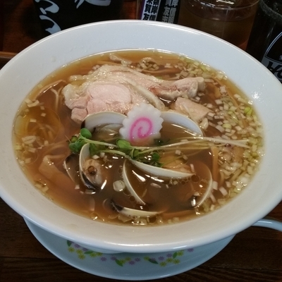 「追いはまぐり中華そば(醤油)」@麺酒処 ふくろうの写真