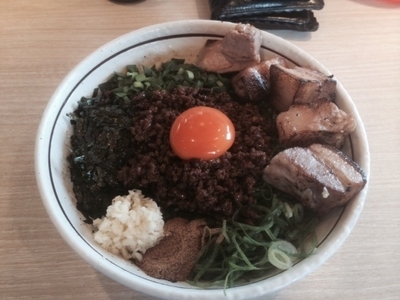 「元祖台湾まぜそば＋ド肉増」@麺屋 はなび 桑名店の写真