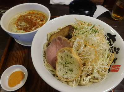 「【期間限定】越後甘海老つけ麺　990円+大盛120円」@麺屋 あごすけの写真