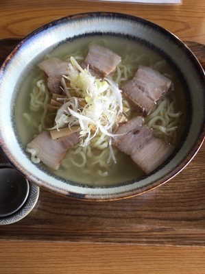 「会津山塩ラーメン大盛850円」@奥裏磐梯らぁめんやの写真