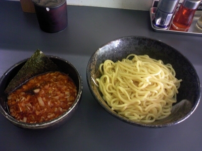 「辛つけ麺　大盛　10辛（あつもり）」@大輝の写真