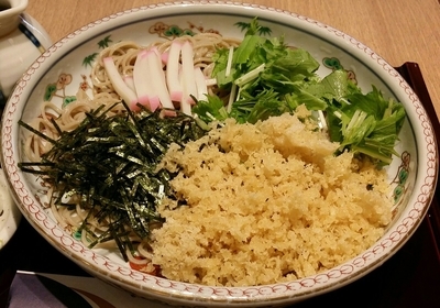 「冷やしたぬきそば」@そば ご膳 つゞらお本店の写真