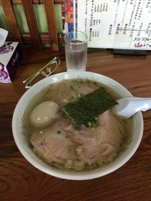 「塩チャーシュー麺+煮玉子 1150円」@伊達屋の写真