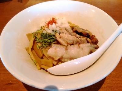 「期間限定 煮干し和えそば」@ストライプ ヌードルズの写真