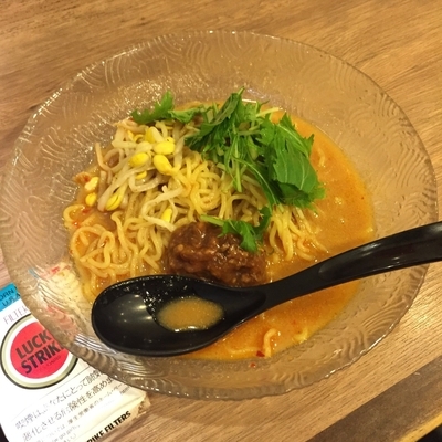 「肉味噌冷やし担々麺（小）」@伝説のすた丼屋 品川店の写真