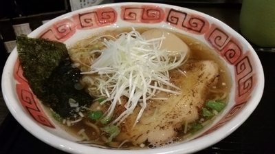 「アゴ　サンマ煮干しラーメン　味玉」@龍のひげ 常陸大宮店の写真