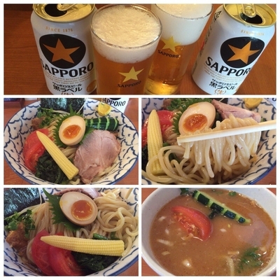 「【夏季限定】冷し中華(中盛315g)940円＋ビール」@麺恋処 いそじの写真