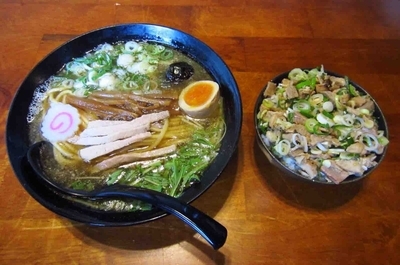 「塩麹ラーメン＋炙りチャーシュー丼」@越谷大勝軒 NANAの写真