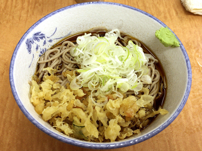 「冷やしたぬきそば(450円)」@川一の写真