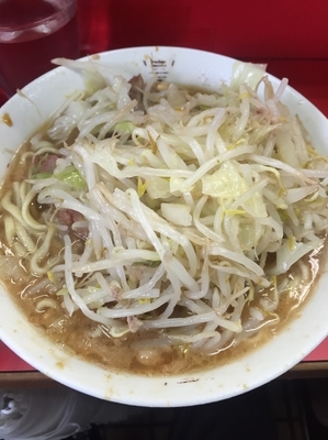 「ラーメン小、麺少なめ」@ラーメン二郎 三田本店の写真