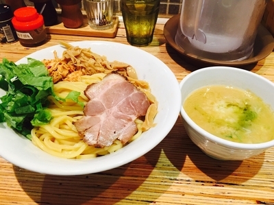 「鶏つけソバ¥800＋カキ氷（塩キャラメル）¥500」@NOODLE STOCK 鶴おかの写真
