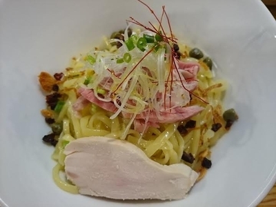 「【限定】トリュフオイルのまぜそば（醤油）￥750」@麺庵 小島流の写真