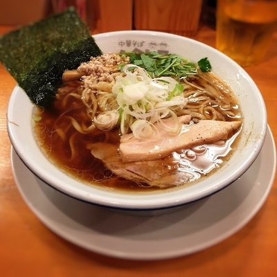 「ガハハ鶏そば(200g 750円)と炙りチャーシュー丼(250円」@中華そば ムタヒロ 大阪福島店の写真