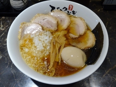 「バラチャーシューメン（750円）＋味付玉子（100円）」@麺屋 ひとつなぎの写真