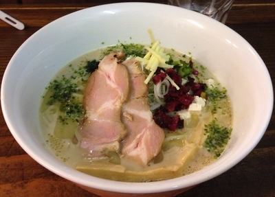 「牡蠣の冷やし! 味噌ドロそば!～ 冷や汁風～(限定)＋貝めし」@貝だしラーメン 貝ガラ屋の写真