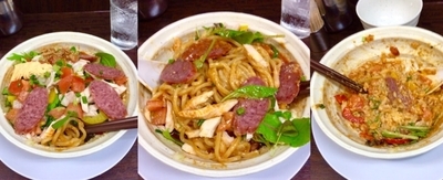 「混ぜ・ピザそば830円＋小ライス100円」@丸直の写真