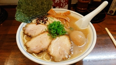 「紫(ゆかり)そば　950円＋大盛り　120円」@中華そば むらさき山の写真