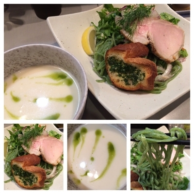 「(青森)野辺地のかぶとローストポークの冷たいつけそば」@中華蕎麦 瑞山（ZUIZAN）の写真