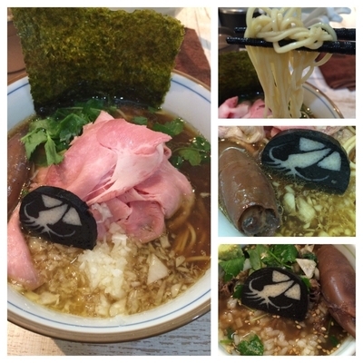 「気まぐれ限定 大王イカそば＋〆の茶漬け」@中華そば 四つ葉の写真