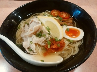 「【とり節だしの梅冷麺(並盛・200g)780円】→600円」@特級豚骨 中華そば湊生の写真