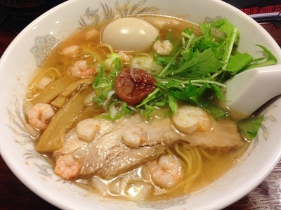 「えび塩味玉そば」@中華そば 正田食堂の写真