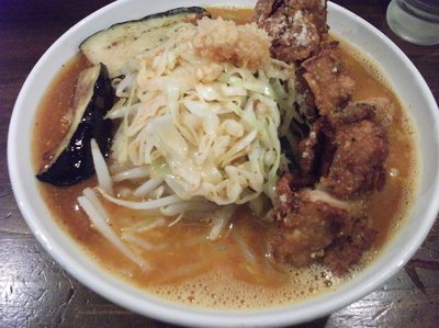 「あんかけDX（メガ唐付き）」@旨辛ラーメン 表裏の写真