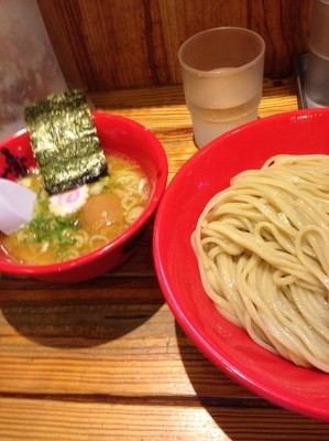 「味玉つけ麺大盛り（1000円）」@赤備の写真