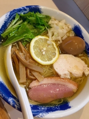 「【気まぐれ限定】“トリュフ香る” 冷やし煮干し塩らーめん￥780」@麺屋 扇 SENの写真