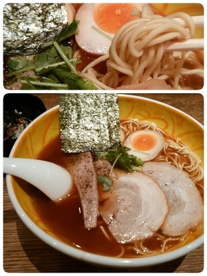 「三年熟成醤油三種入りラーメン」@いちばんやの写真