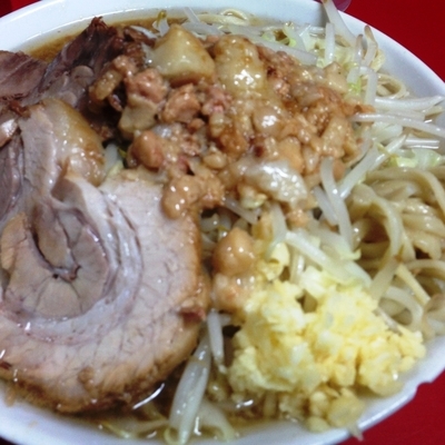 「小ラーメン（ニンニク，アブラ）」@ラーメン二郎 西台駅前店の写真