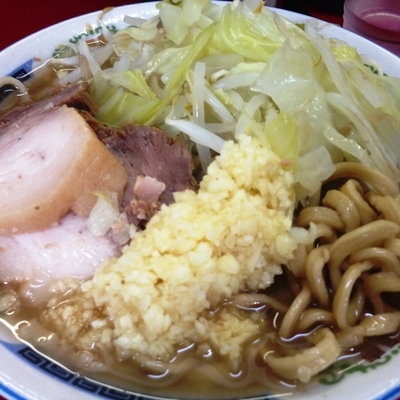 「小ラーメン（ニンニク）」@ラーメン二郎 目黒店の写真
