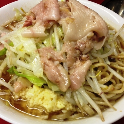 「ラーメン（ニンニク，アブラ）」@ラーメン二郎 桜台駅前店の写真