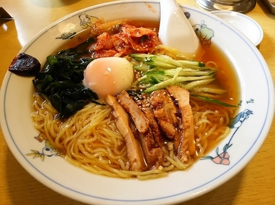 「【限定】韓国風冷麺（キムチ入りピリ辛スープ） （麺大盛り）」@テンホウ 松本渚店の写真