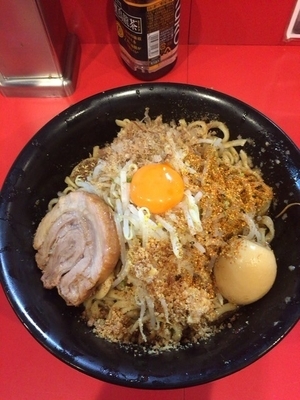 「辛まぜそば(玉子チェンジ)」@麺屋 桐龍の写真