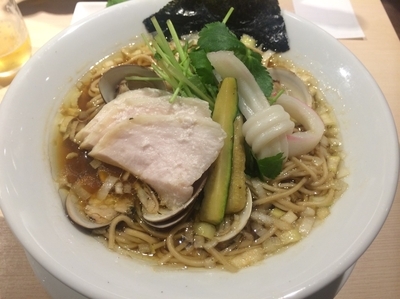 「蛤ＳＯＢＡ（850円）」@むぎとオリーブ マーチエキュート神田万世橋店の写真