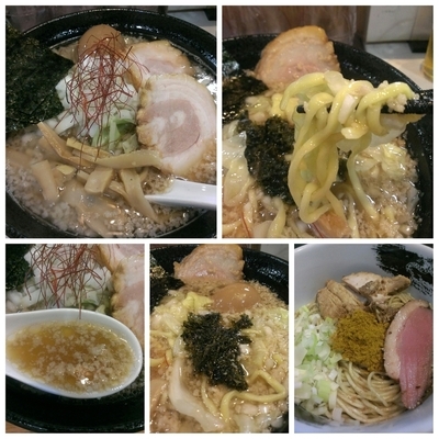 「[限定]背脂イカ煮干しらーめん（指扇いか参上）＋和え麺」@麺屋 扇 SENの写真