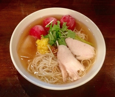 「彩り野菜の冷た〜い汐らぁ麺 880円」@麺処 野毛八の写真