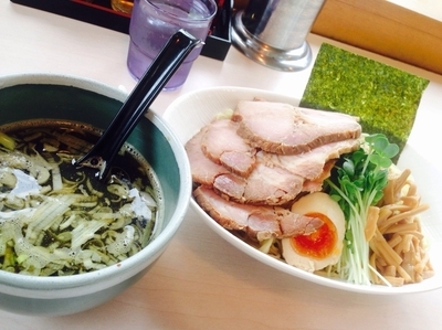 「煮干出汁つけそば 大盛 チャーシュー追加」@あぢとみ食堂の写真