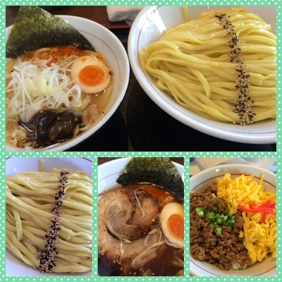 「塩つけめん 大盛り 780円＋そぼろ丼 100円」@真喰者の写真