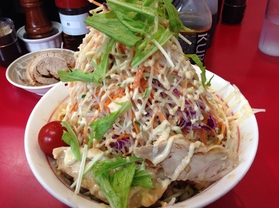 「冷やし中華 野菜増し ＋ 豚1枚」@千里眼の写真