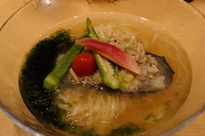 「冷やし浅利そば（限定）」@饗 くろ㐂の写真